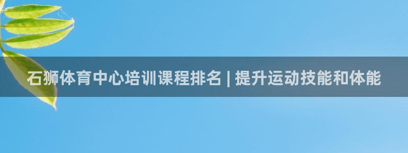 欧陆娱乐是干什么的：石狮体育中心培训课程排名 | 提